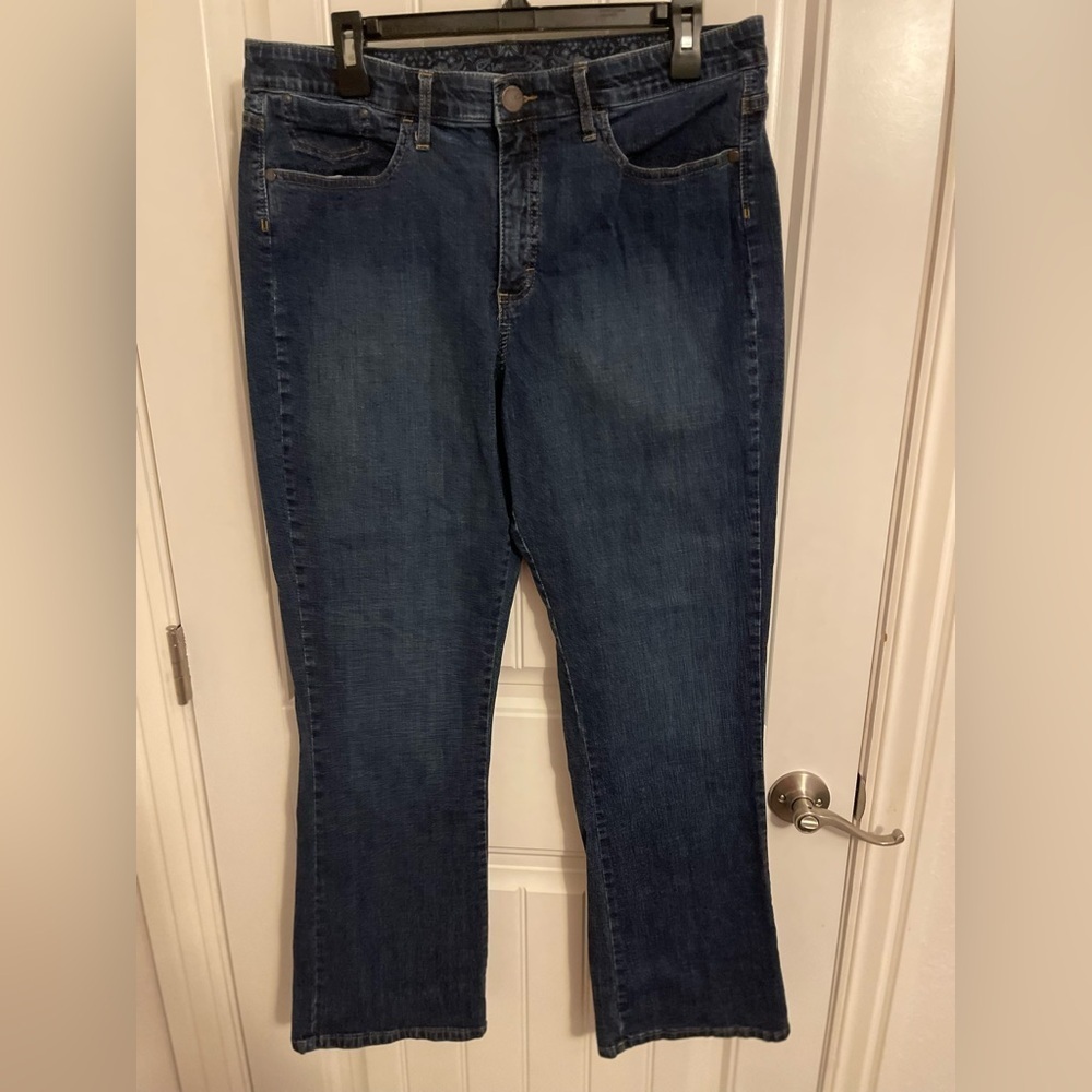 Lee‎ Comfort Waistband Jeans 99% cotton 5 pocket ladies jeans 16M zip front